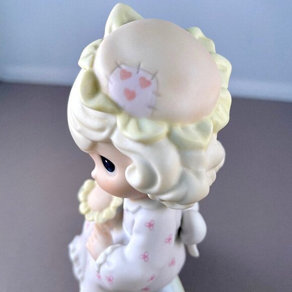 Precious Moments Dreams Really Do Come True Rainbow Girl Gold Pot Statue 128309 - Picture 9 of 15